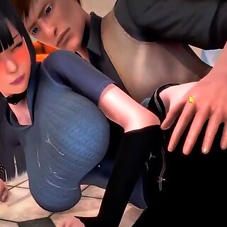 Hentai Hinata fucking hard with Leon from Resident Evil