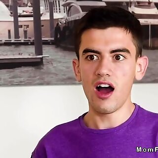 Busty mom grounds teen her friend